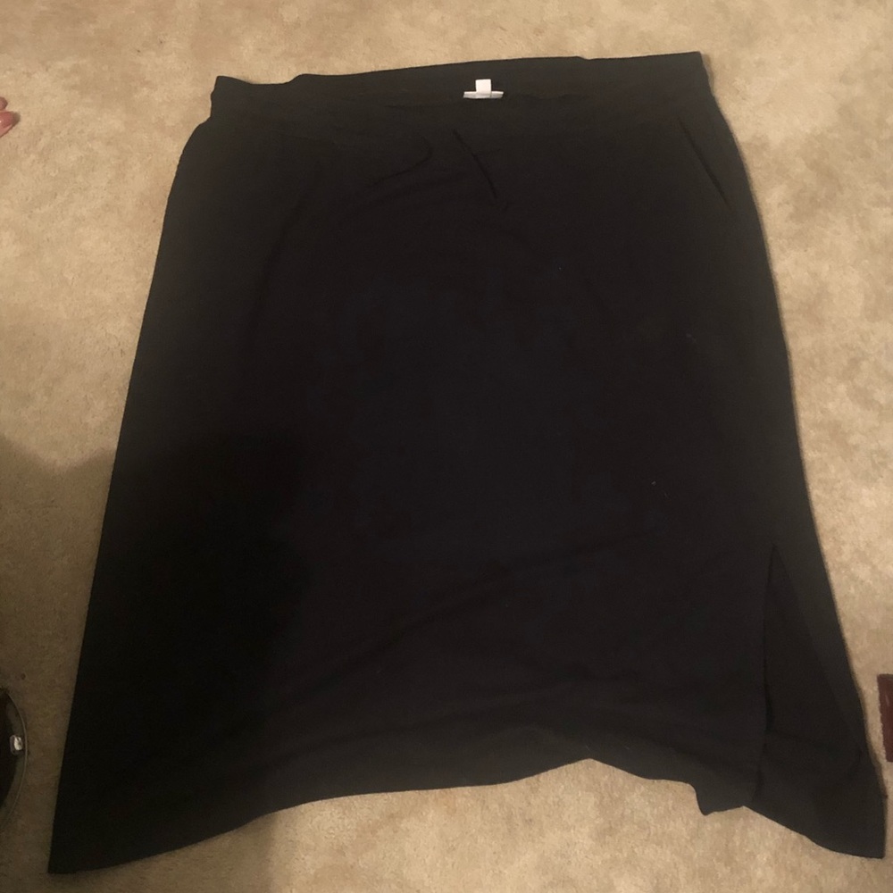 Black Purejill Knee Skirt